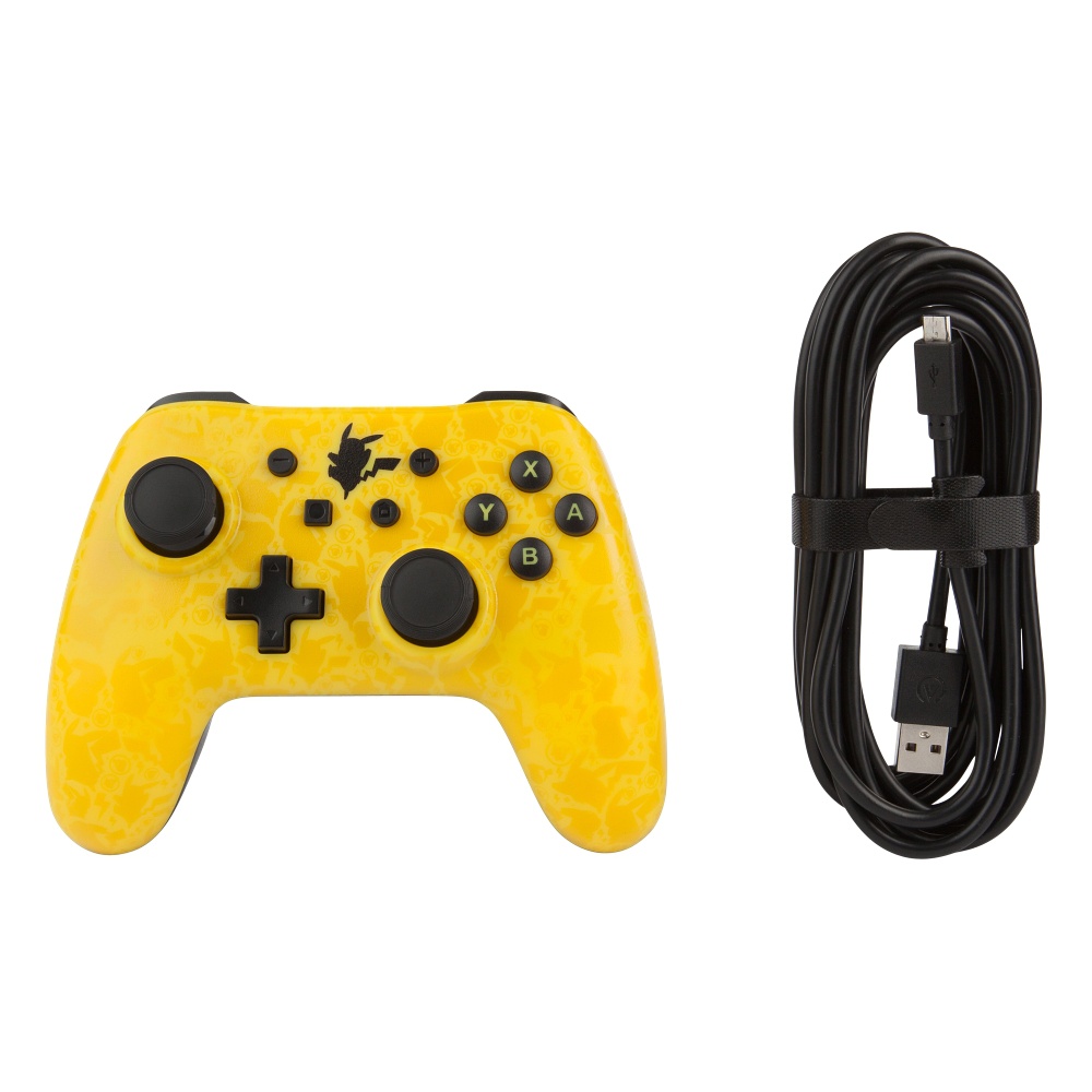 CONTROLE POWER-A WIRED PIKACHU SILHOUETTE P/ NINTENDO SWITCH