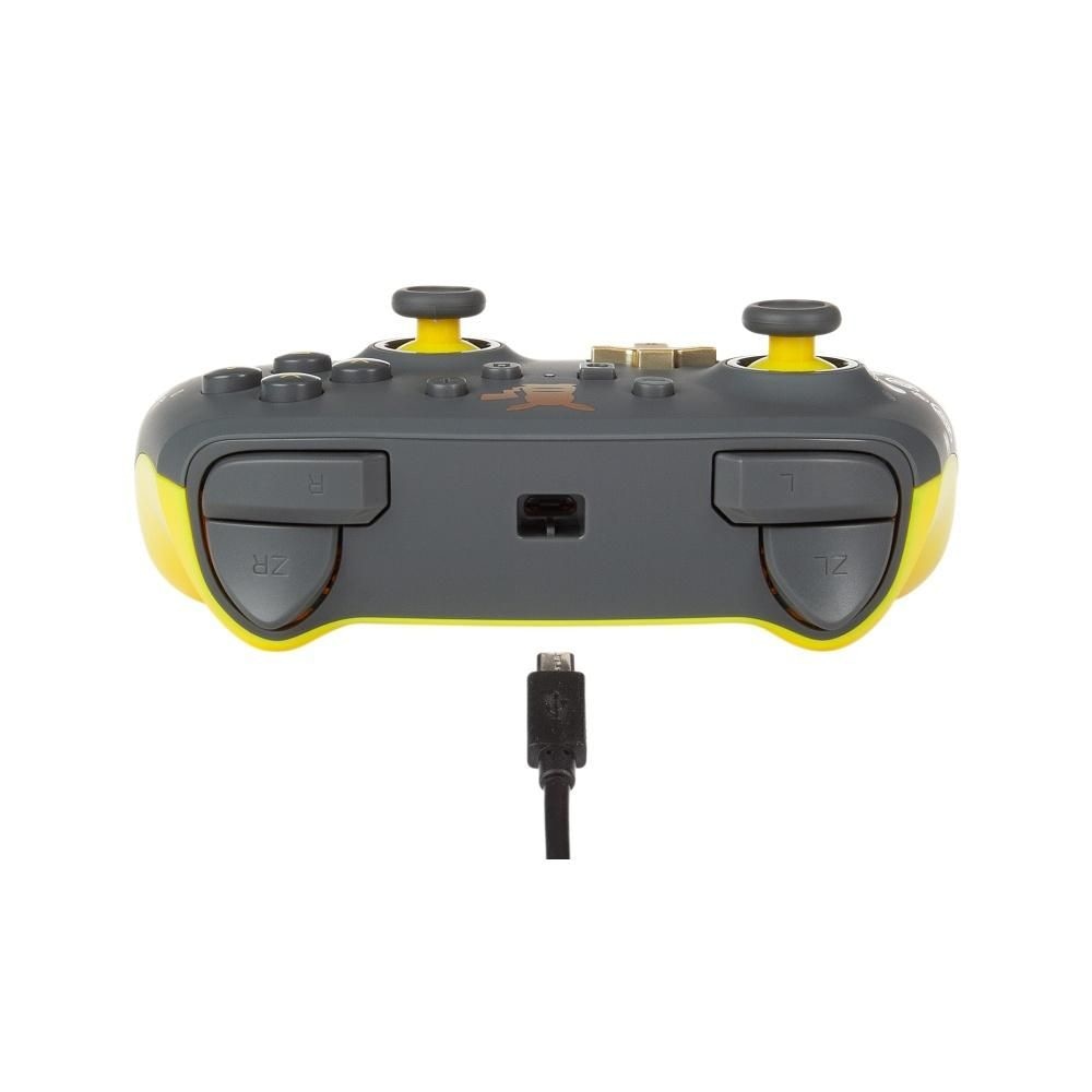 CONTROLE C/ FIO POWER-A P/ NINTENDO SWITCH ENHANCED PIKACHU GRAY