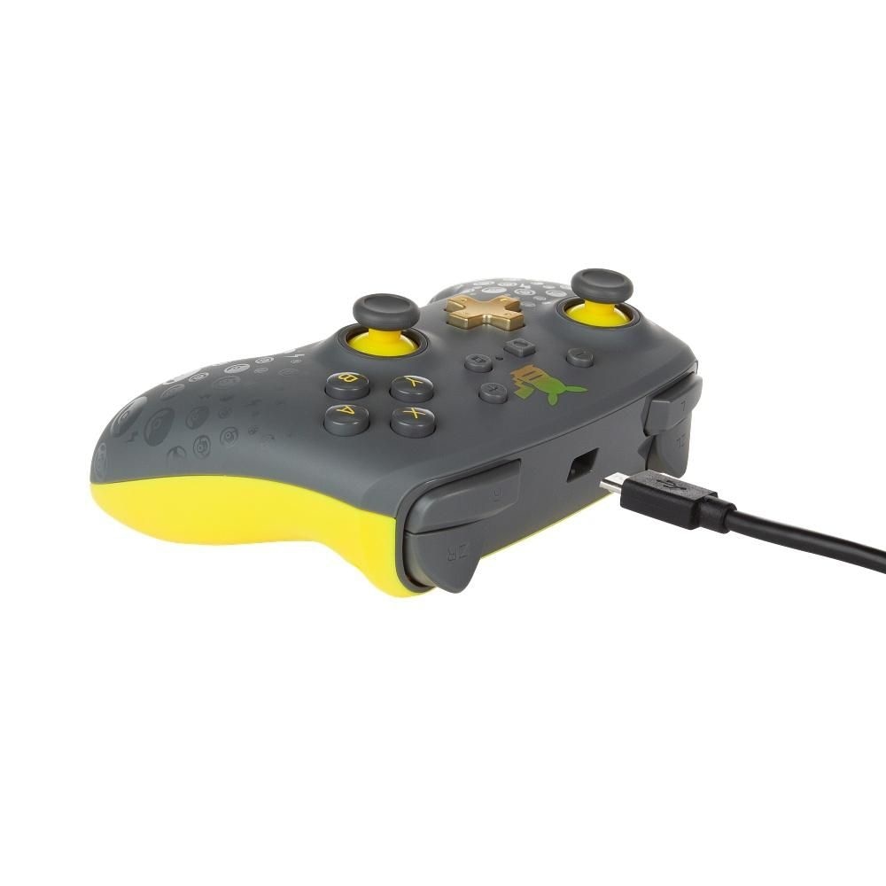 CONTROLE C/ FIO POWER-A P/ NINTENDO SWITCH ENHANCED PIKACHU GRAY